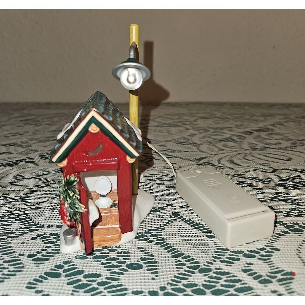 Depatment 56 "Backwoods Outhouse" Snow Holiday Village Accessories